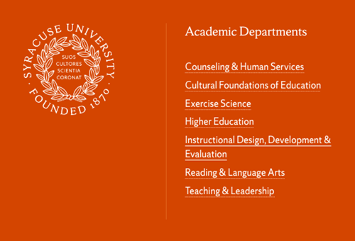 Syracuse University branding