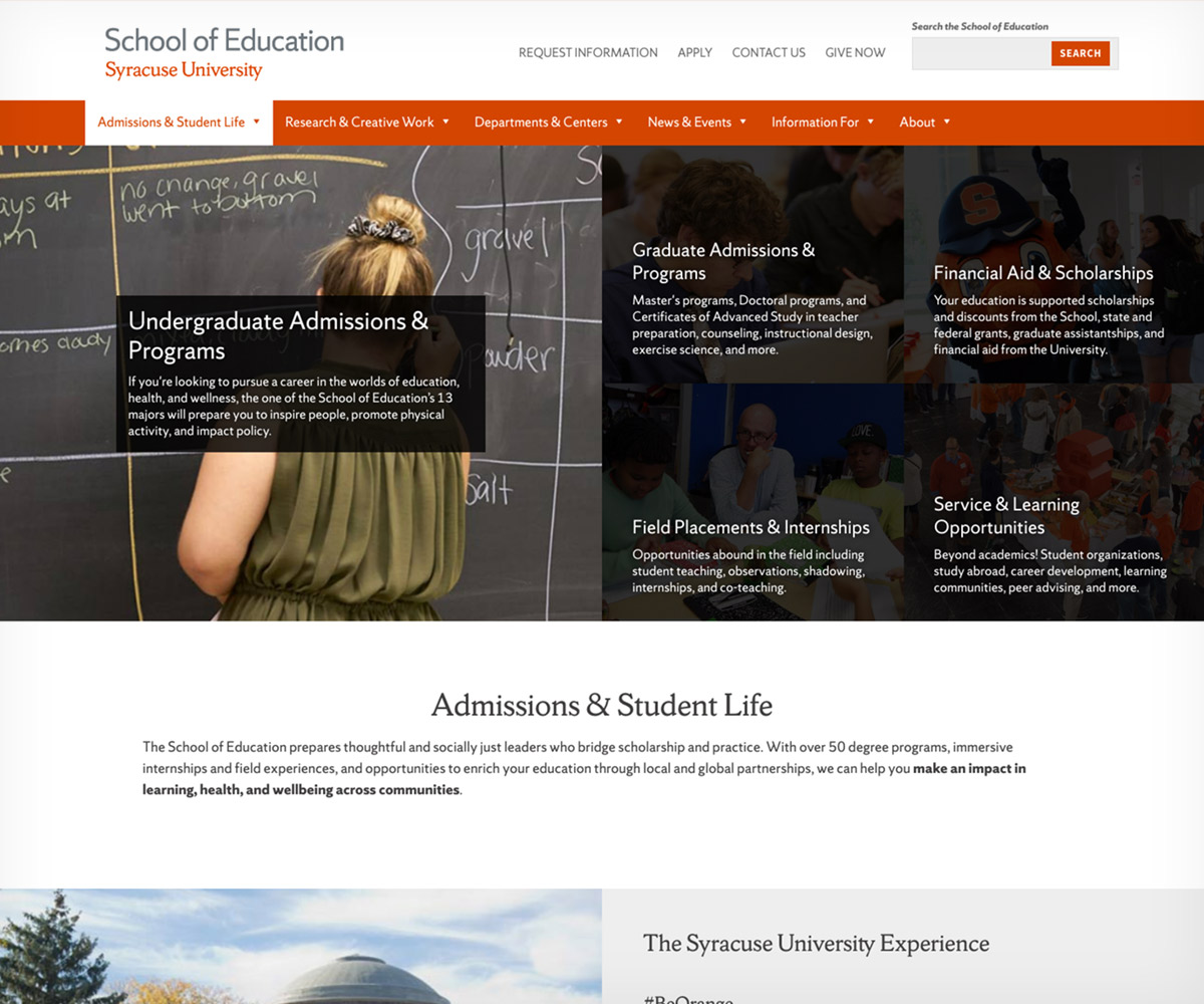 SOE admissions section